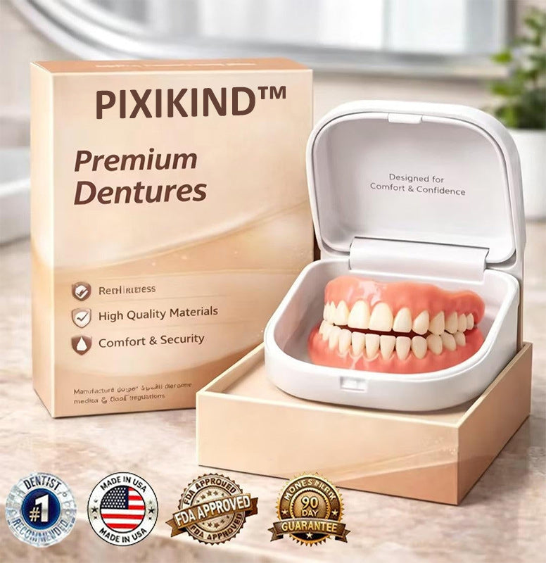 ✨Up to 70% off today only!🔥 Medical Full Denture with Strong Suctiond🦷Obtain American Dental Association (ADA) Certification
