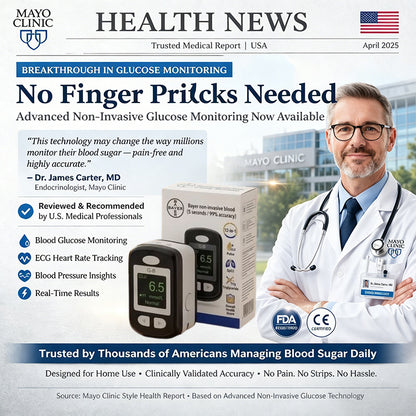 2026 Non-Invasive Blood Glucose Monitor – 5 Seconds / 99% Accuracy