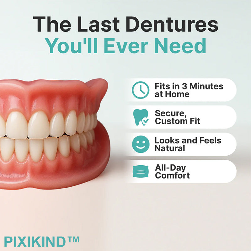 ✨Up to 70% off today only!🔥 Medical Full Denture with Strong Suctiond🦷Obtain American Dental Association (ADA) Certification