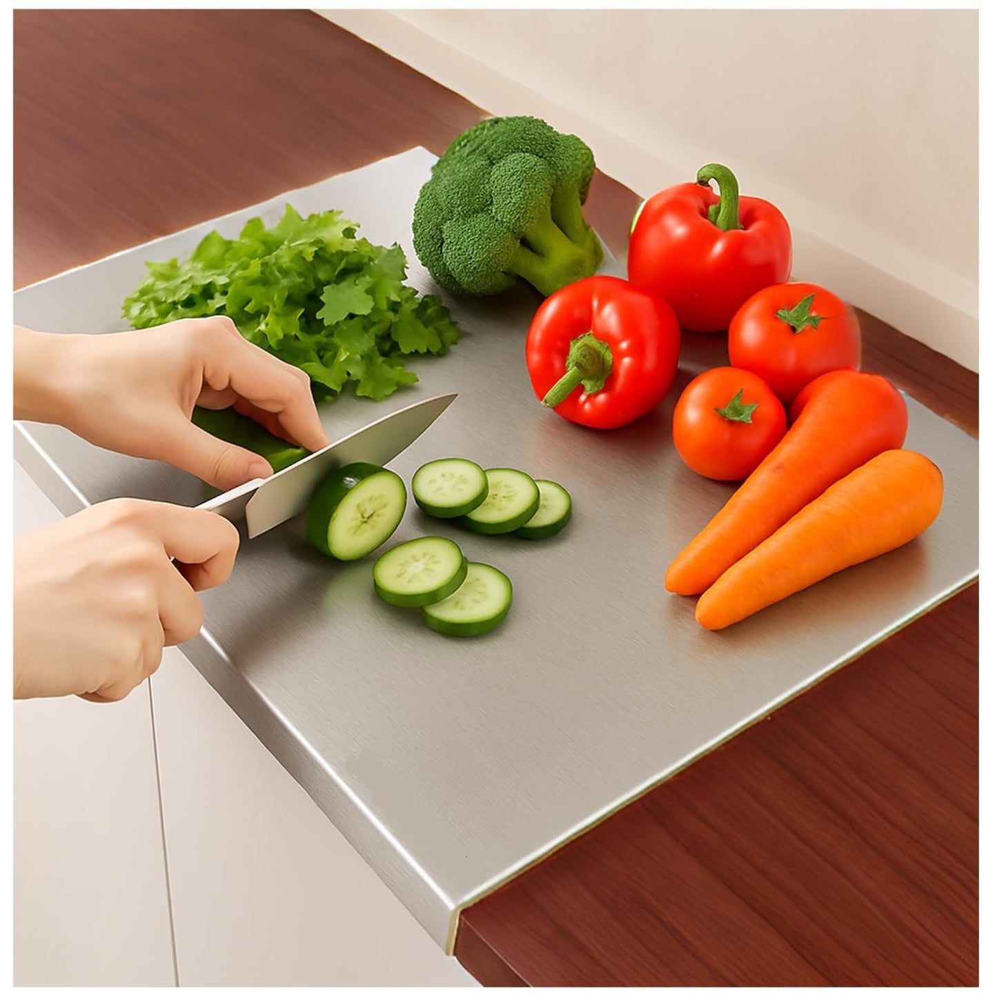🔥Buy 1 Get 1 Free🎁Stainless Steel Countertop Chopping Board