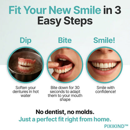 ✨Up to 70% off today only!🔥 Medical Full Denture with Strong Suctiond🦷Obtain American Dental Association (ADA) Certification