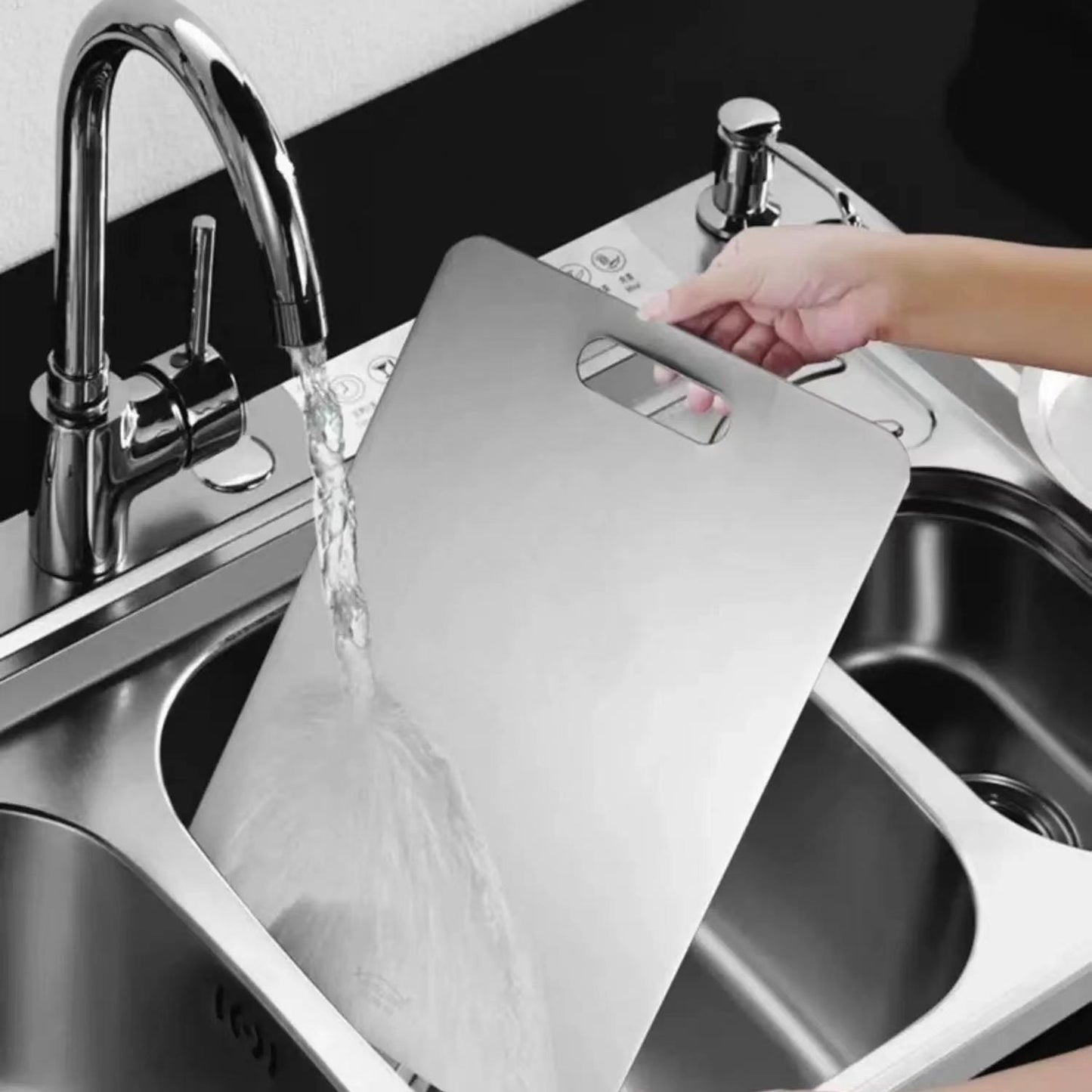 🚚 You Just Enjoy the Unboxing!Titanium Alloy Cutting Board – Ultra-Durable, Hygienic & Knife-Friendly Kitchen Essential