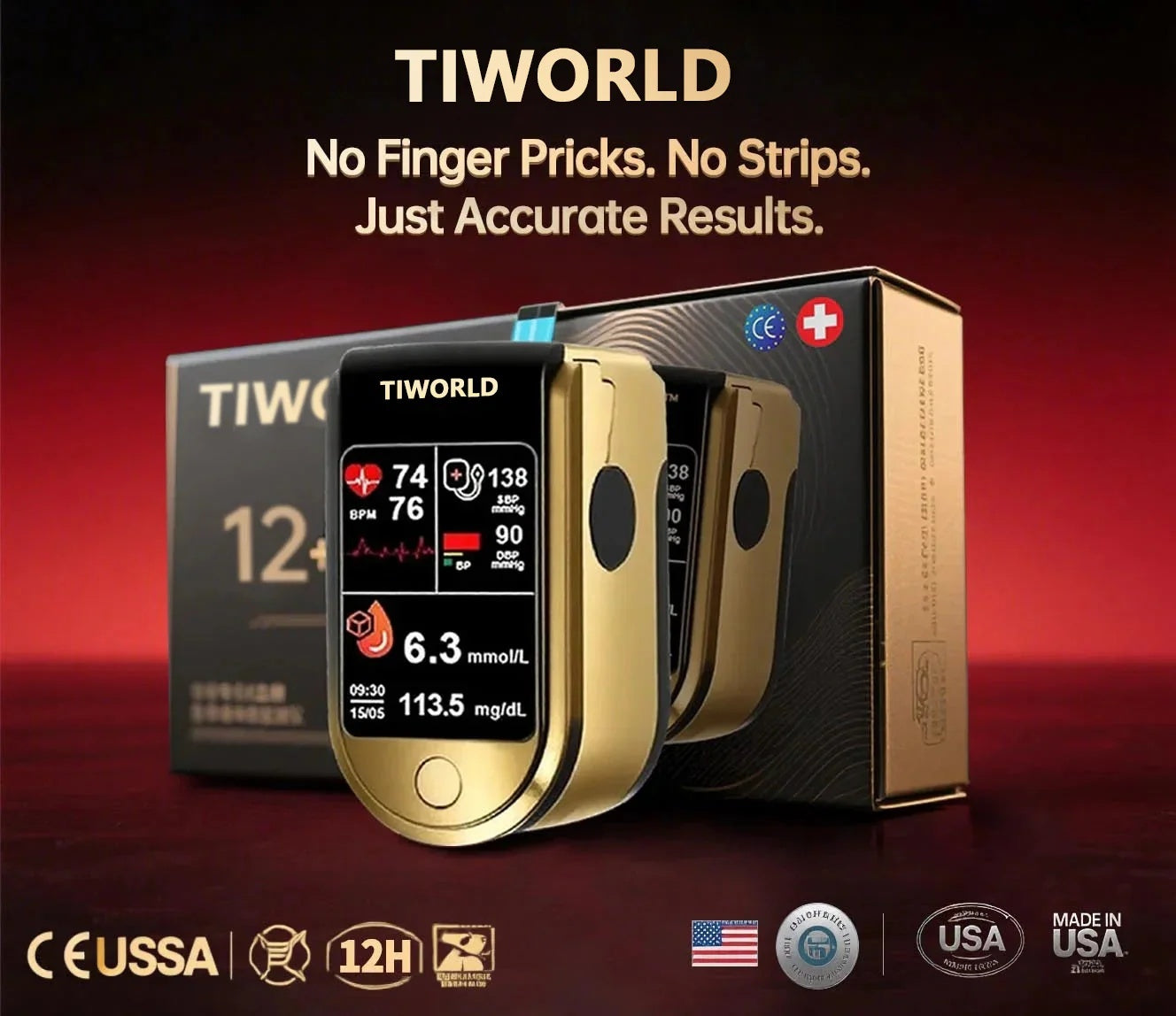 🔥Final 3 Hours: 70% OFF🏆Develops Newly Launched Non-Invasive Smart Glucose Meter✅FDA Approved
